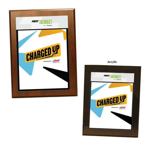 2023 CHARGED UP Presented by the Gene Haas Foundation Custom Plaque (2 2023 CHARGED UP Presented by the Gene Haas Foundation Custom Plaque (2