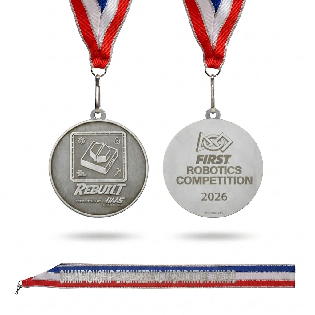 2026 Rebuilt Engineering Inspiration Medallions, Silver (Sold In Packs of 5)