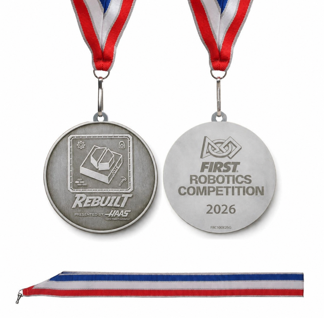 2026 Rebuilt Championship Medallions, Silver - Division Finalist (Sold In Packs of 5)