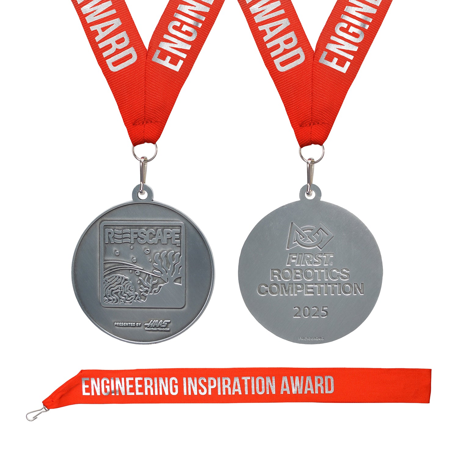 2025 REEFSCAPE District Championship Event Medallions, Silver (Sold In Packs of 5)