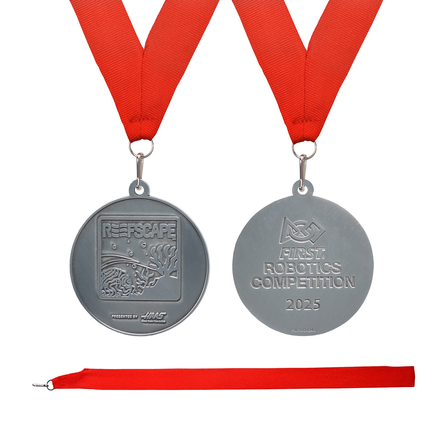 2025 REEFSCAPE Championship Medallions, Silver - Finalist (Sold In Packs of 5)