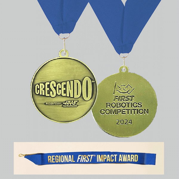 FIRST® Impact Award Medallions, Gold (Sold In Packs of 5)