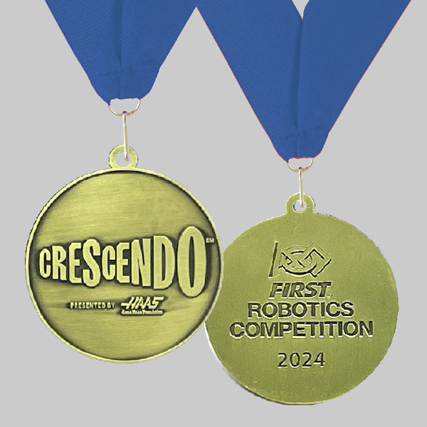 District Winner Medallions, Gold (Sold In Packs of 5)