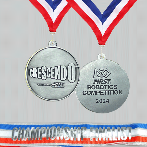 Championship Medallions, Silver - Division Finalist (Sold In Packs of 5)