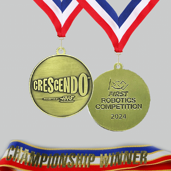 Championship Medallions, Gold - Division Winner (Sold In Packs of 5)