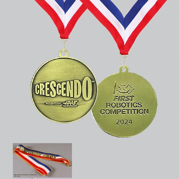 Championship Medallions, Gold - Winner (Sold In Packs of 5)