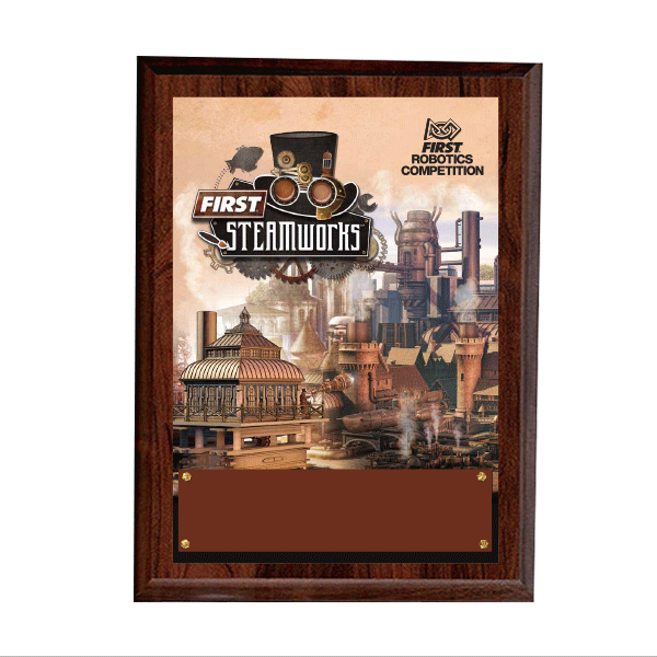 2017 FIRST STEAMWORKS Custom Plaque (2 sizes)