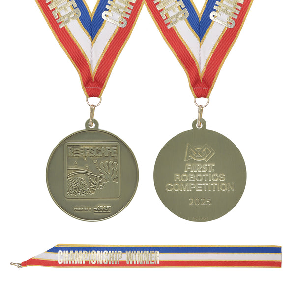2025 REEFSCAPE Championship Medallions, Gold Division Winner (Sold In  Packs of 5) FRC100X 53344-100cwn17-r